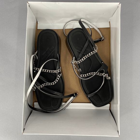 Rag & Bone Logan Platform Sandals Black Size 38.5 Y2K 90s Chunky - Picture 6 of 12